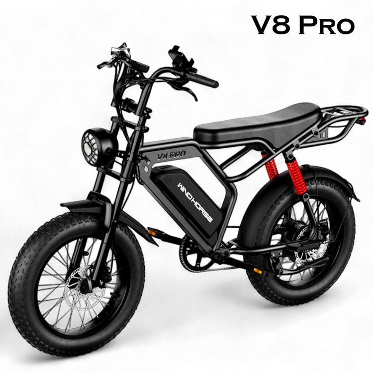 دوچرخه برقی آفرود تایر پهن WIND HORSE ( سفارش انگلیس ) مدل V8