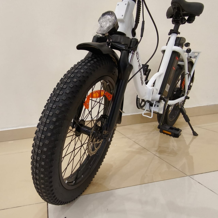 دوچرخه برقی تاشو آفرود تایر پهن WIND HORSE ( استاندارد انگلیس ) مدل W4B رنگ مشکی