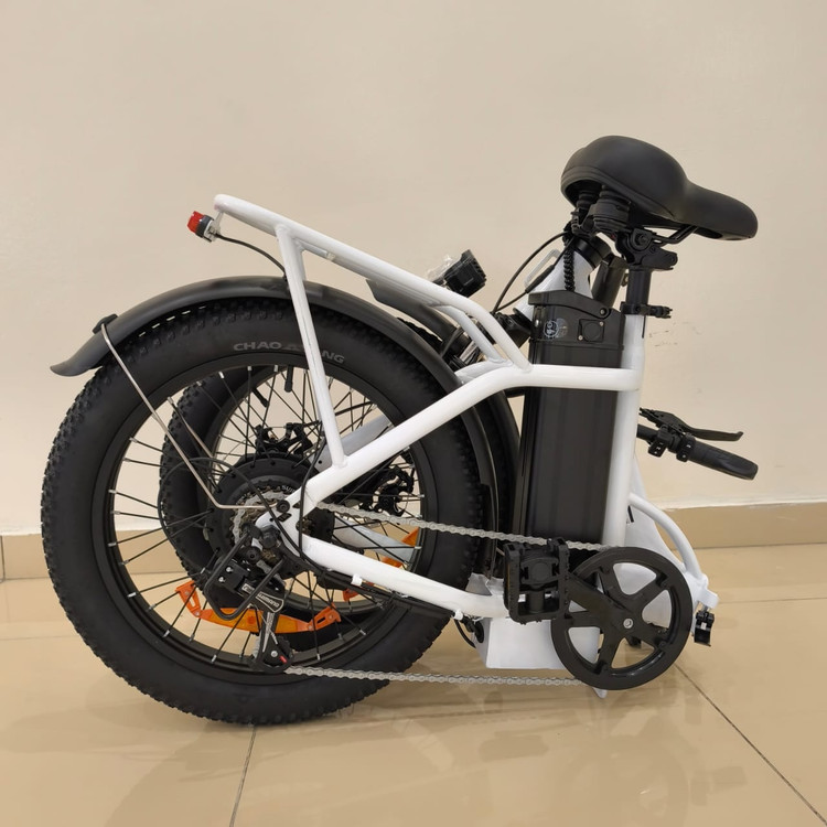 دوچرخه برقی تاشو آفرود تایر پهن WIND HORSE ( استاندارد انگلیس ) مدل W4B رنگ مشکی