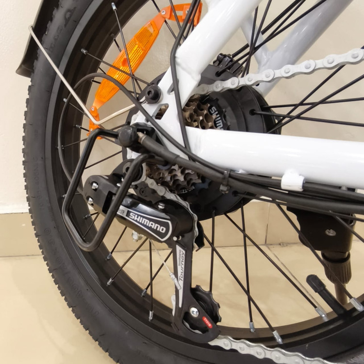 دوچرخه برقی تاشو آفرود تایر پهن WIND HORSE ( استاندارد انگلیس ) مدل W4B رنگ مشکی