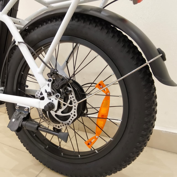 دوچرخه برقی تاشو آفرود تایر پهن WIND HORSE ( استاندارد انگلیس ) مدل W4B رنگ مشکی