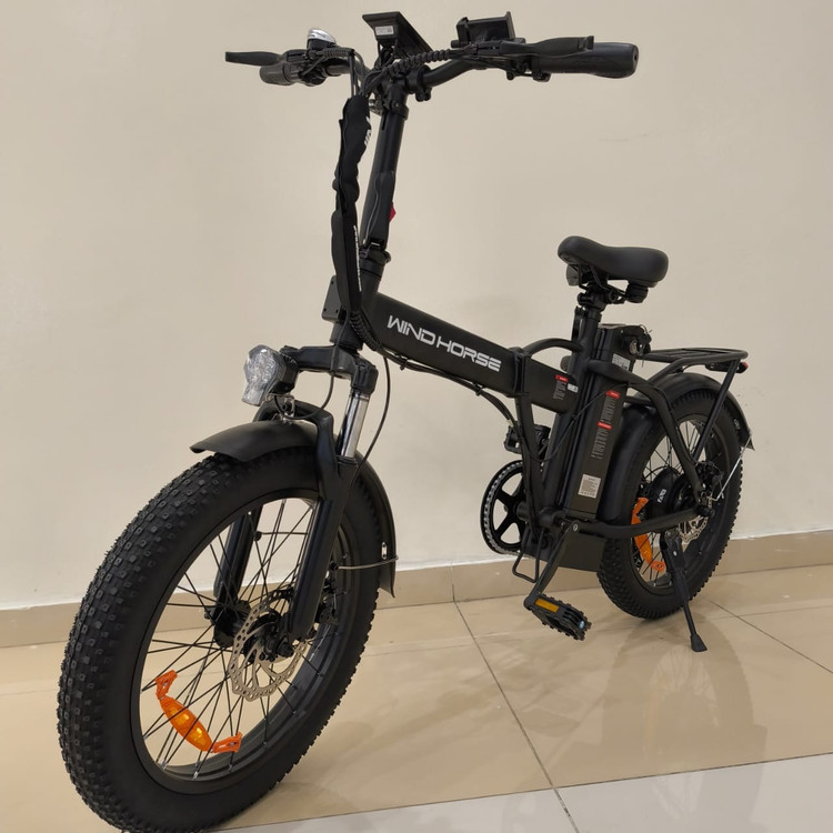دوچرخه برقی تاشو آفرود تایر پهن WIND HORSE ( استاندارد انگلیس ) مدل W4A