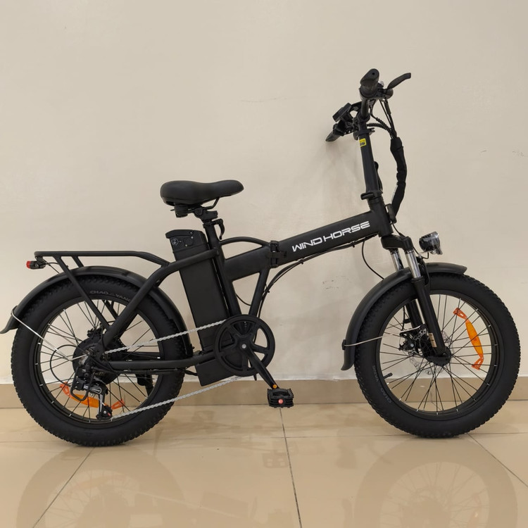 دوچرخه برقی تاشو آفرود تایر پهن WIND HORSE ( استاندارد انگلیس ) مدل W4A