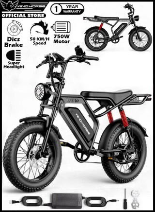 دوچرخه برقی آفرود تایر پهن WIND HORSE ( سفارش انگلیس ) مدل V8