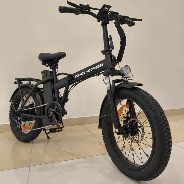 دوچرخه برقی تاشو آفرود تایر پهن WIND HORSE ( استاندارد انگلیس ) مدل W4A