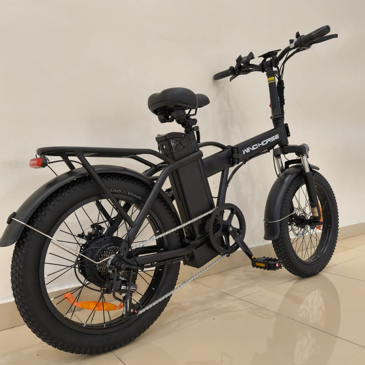 دوچرخه برقی تاشو آفرود تایر پهن WIND HORSE ( استاندارد انگلیس ) مدل W4A