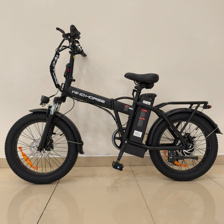 دوچرخه برقی تاشو آفرود تایر پهن WIND HORSE ( استاندارد انگلیس ) مدل W4A