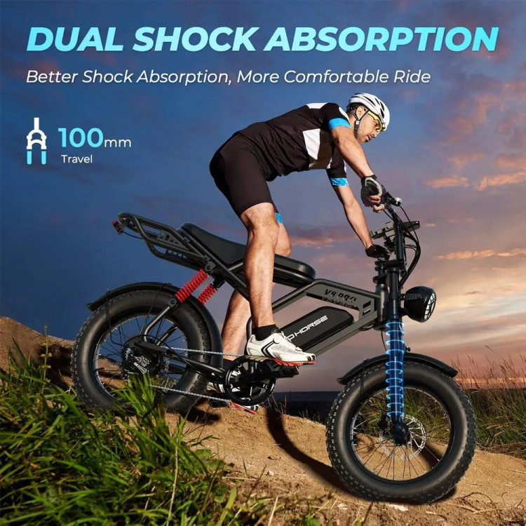 دوچرخه برقی آفرود تایر پهن WIND HORSE ( سفارش انگلیس ) مدل V8