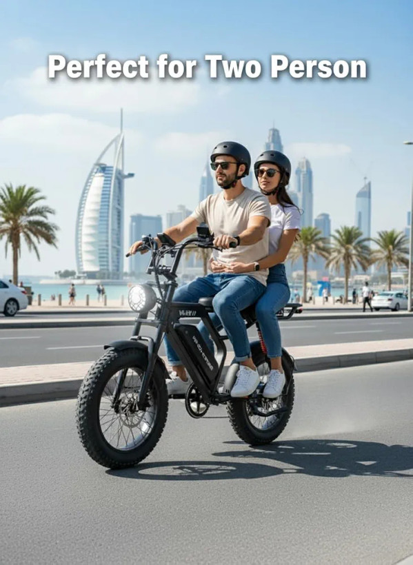 دوچرخه برقی آفرود تایر پهن WIND HORSE ( سفارش انگلیس ) مدل V8