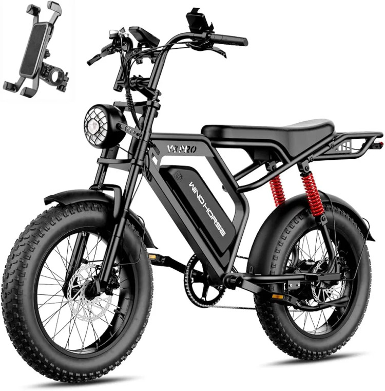 دوچرخه برقی آفرود تایر پهن WIND HORSE ( سفارش انگلیس ) مدل V8